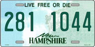 NH license plate 2811044