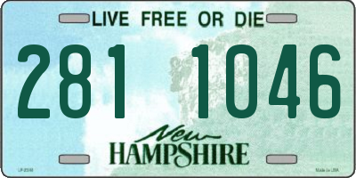 NH license plate 2811046