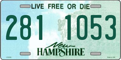 NH license plate 2811053