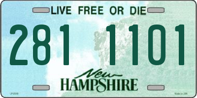 NH license plate 2811101