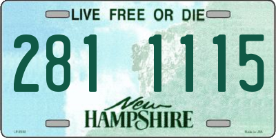 NH license plate 2811115