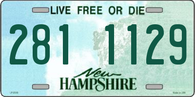 NH license plate 2811129