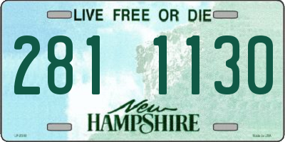 NH license plate 2811130