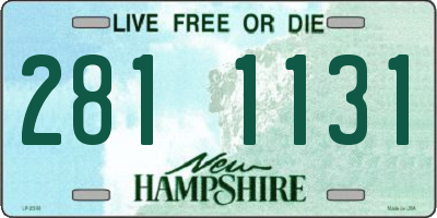 NH license plate 2811131
