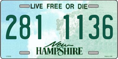 NH license plate 2811136