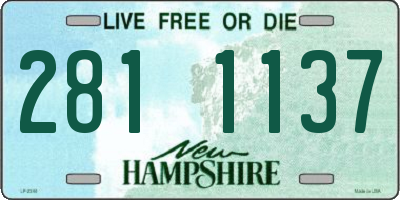 NH license plate 2811137