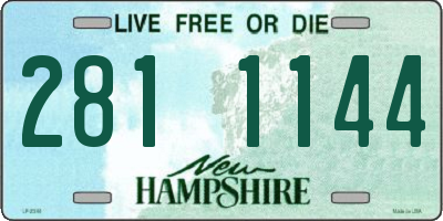 NH license plate 2811144