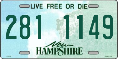 NH license plate 2811149