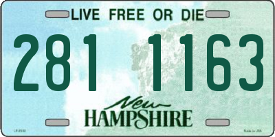 NH license plate 2811163