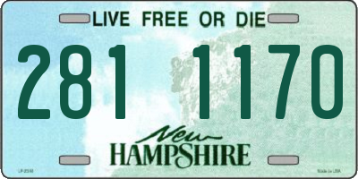 NH license plate 2811170