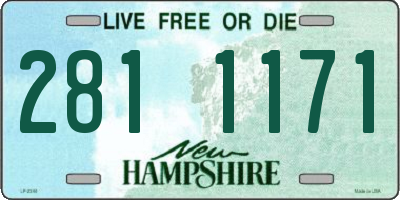 NH license plate 2811171