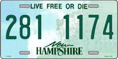 NH license plate 2811174