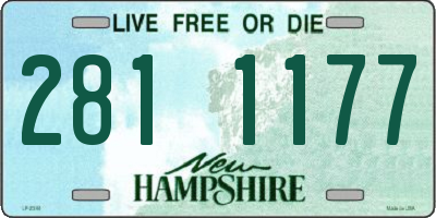 NH license plate 2811177