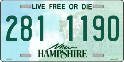 NH license plate 2811190