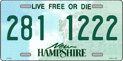 NH license plate 2811222