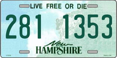 NH license plate 2811353