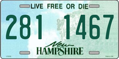 NH license plate 2811467