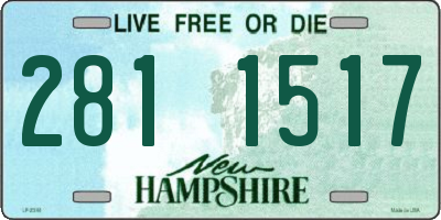 NH license plate 2811517