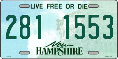 NH license plate 2811553