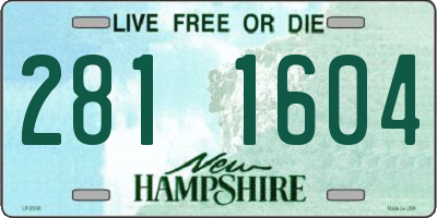 NH license plate 2811604