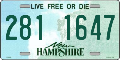 NH license plate 2811647