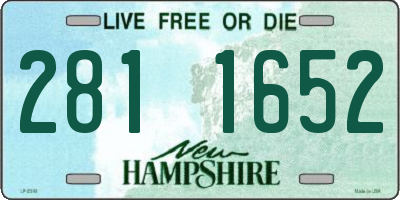NH license plate 2811652
