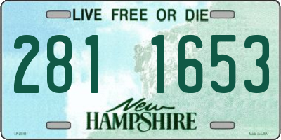 NH license plate 2811653