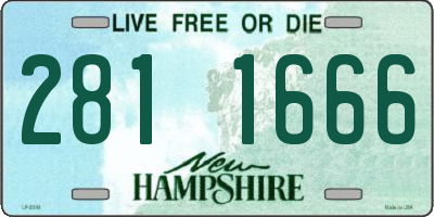 NH license plate 2811666