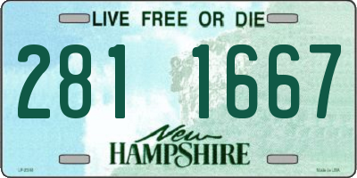 NH license plate 2811667