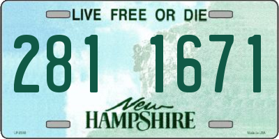 NH license plate 2811671