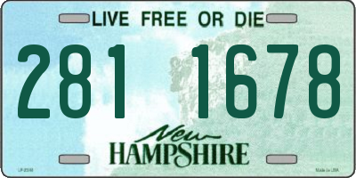 NH license plate 2811678
