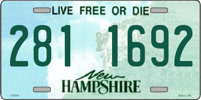 NH license plate 2811692