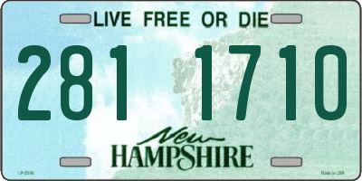 NH license plate 2811710