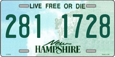 NH license plate 2811728