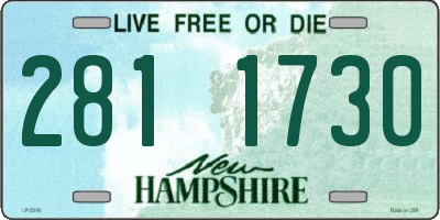 NH license plate 2811730