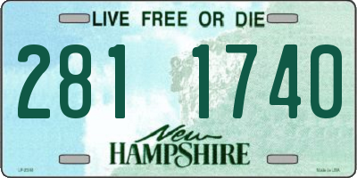 NH license plate 2811740