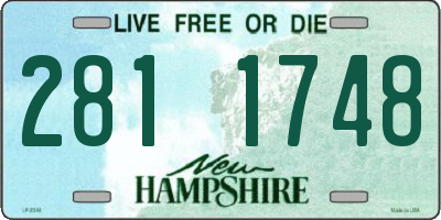 NH license plate 2811748