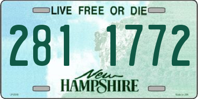 NH license plate 2811772