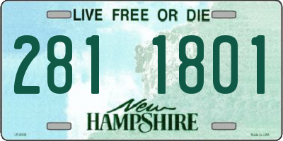 NH license plate 2811801
