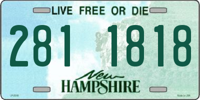 NH license plate 2811818