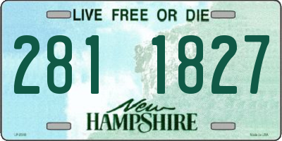 NH license plate 2811827