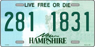 NH license plate 2811831