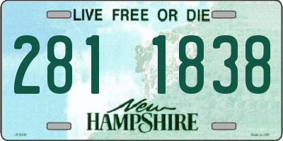 NH license plate 2811838