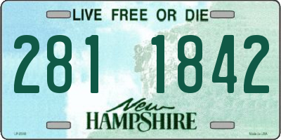 NH license plate 2811842