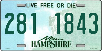 NH license plate 2811843