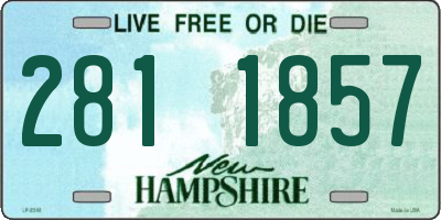 NH license plate 2811857