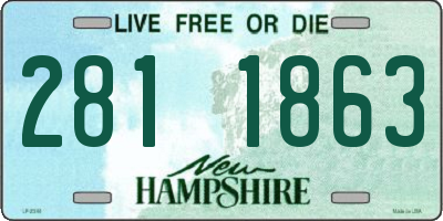 NH license plate 2811863