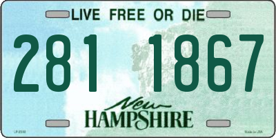 NH license plate 2811867