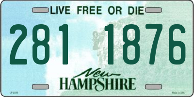 NH license plate 2811876