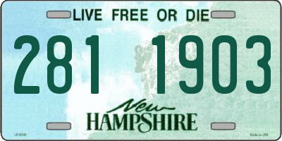 NH license plate 2811903
